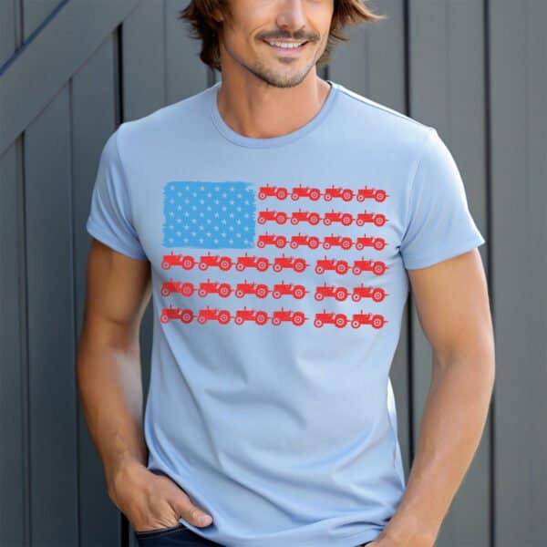 American Flag - Red Tractor