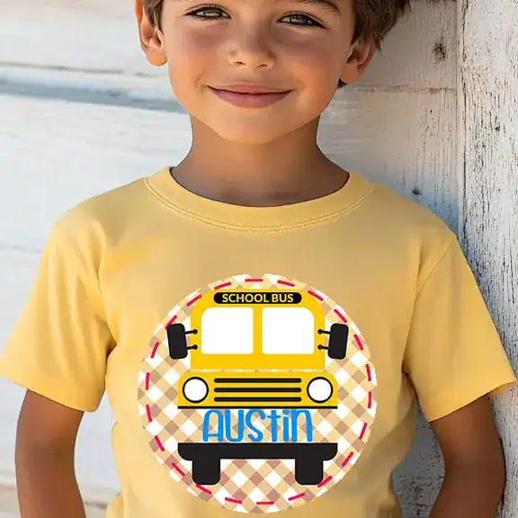 BTS Bus Gingham