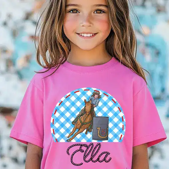 Barrel Racer - Half Gingham