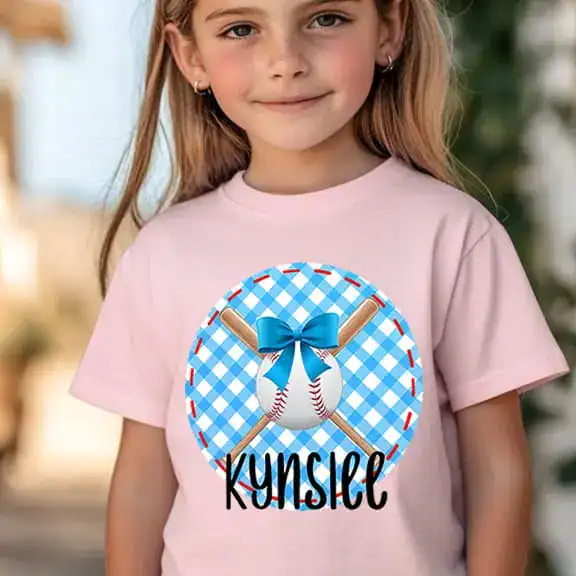 Baseball Girl Gingham