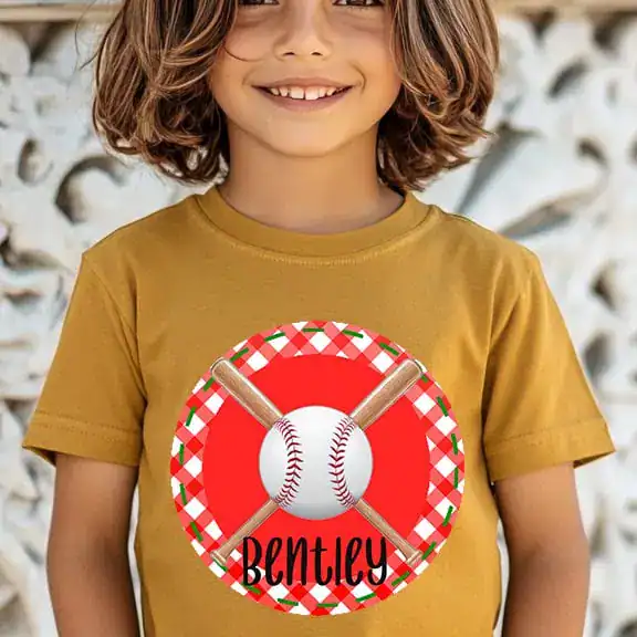 Baseball Solid Gingham