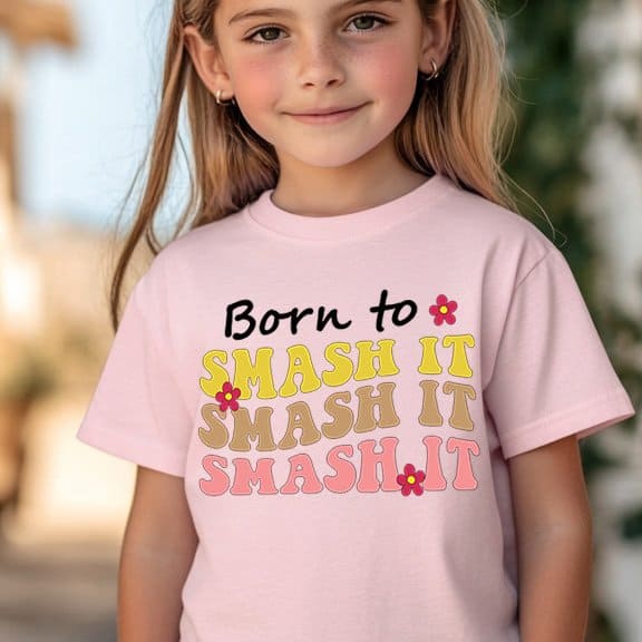 Born to Smash it light pink
