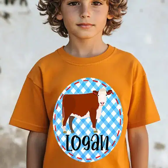 Brown Cow Gingham