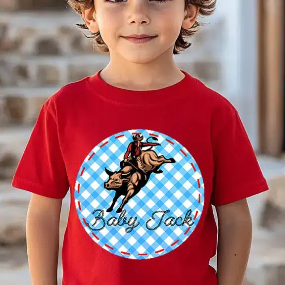 Bull Rider - full Gingham