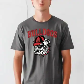 Bulldogs head with hat - Georgia Varsity