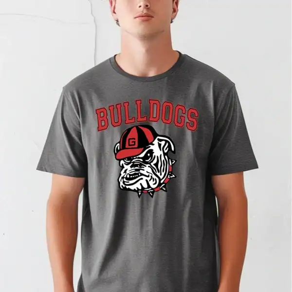 Bulldogs head with hat - Georgia Varsity