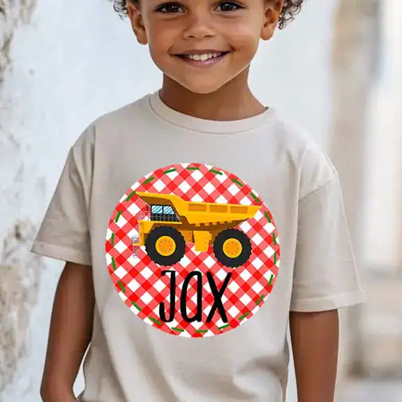 Dump Truck Gingham