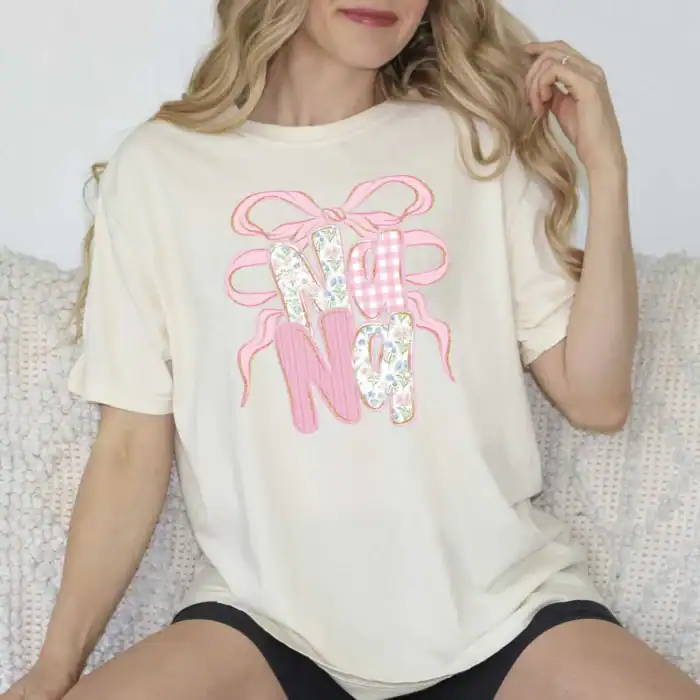 Grandmillenial Bow Pink Nana Ivory