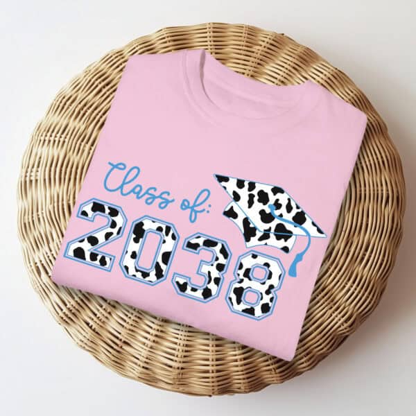Grow With Me - Blue Cow Pattern