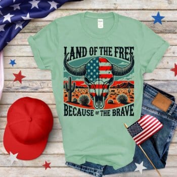 Land of the Free Cowskull