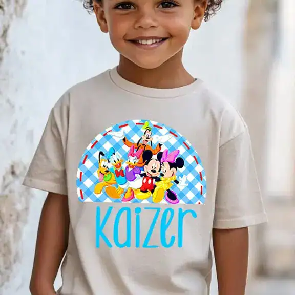 Mickey half Gingham