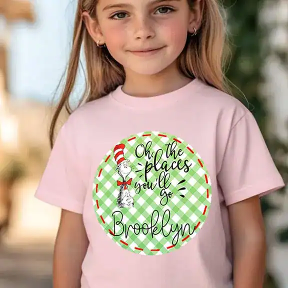 OH The Places You'll Go Gingham