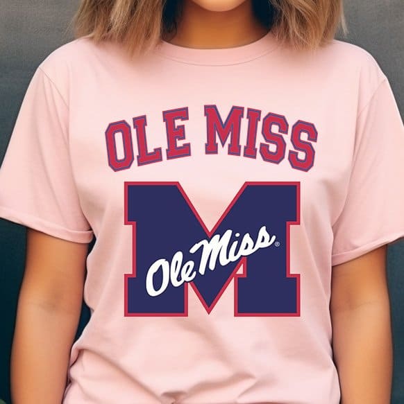 Ole Miss M Varsity Tee