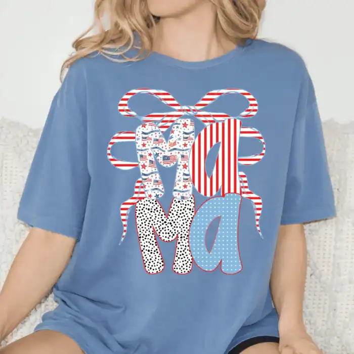 Patriotic Mama Bow
