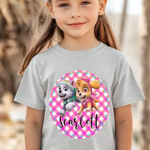 Paw Patrol - Skye and Everest Gingham