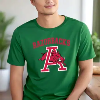 Razorbacks - hog jumping through A Varsity