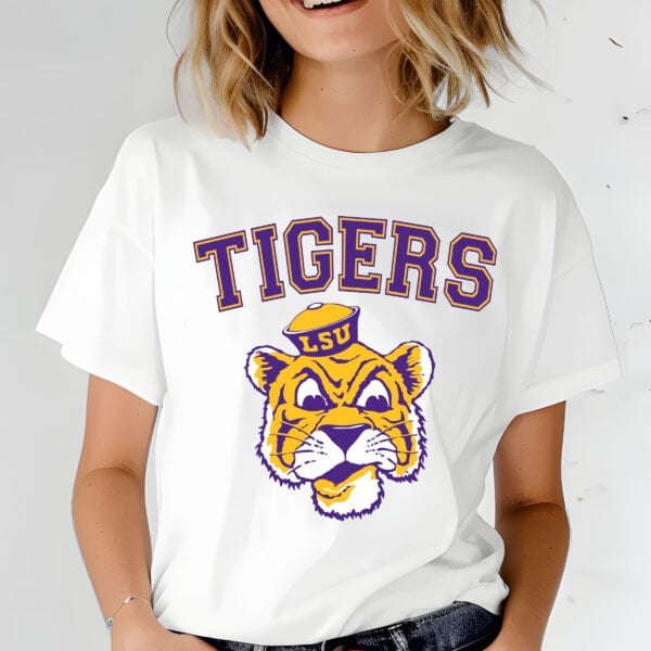 Tigers head- LSU Varsity Tee