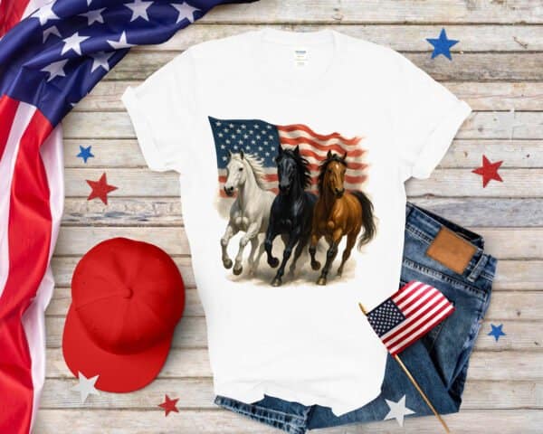 Tri-Horse Flag