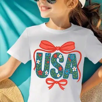 USA Floral Glitter