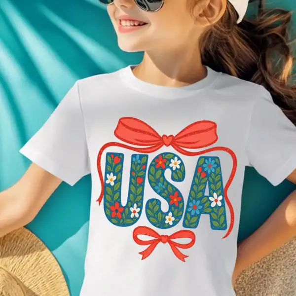 USA Floral Glitter