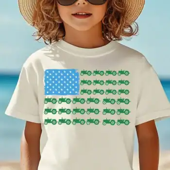 tractor flag green