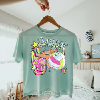 NeonVolleyball Chlky Mint Crop